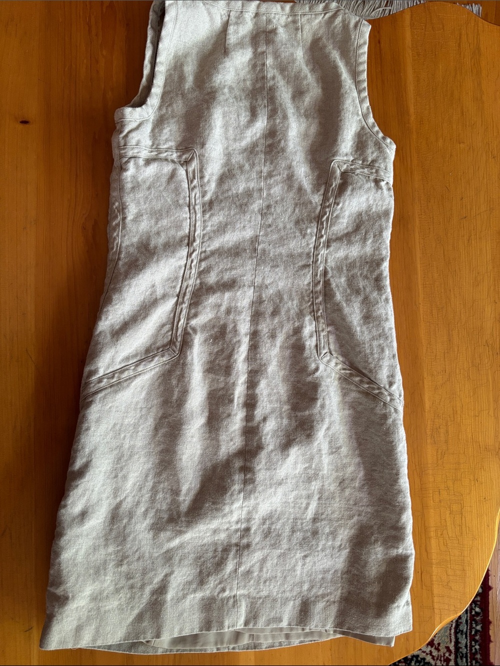 Michael Kors Beige Sleeveless Zip-Front Mini Dress - Picture 5 of 7